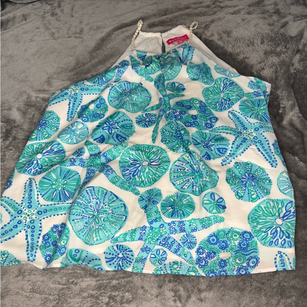 Lilly Pulitzer Blue and Green Tank Top